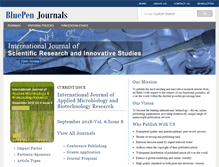 Tablet Screenshot of bluepenjournals.org